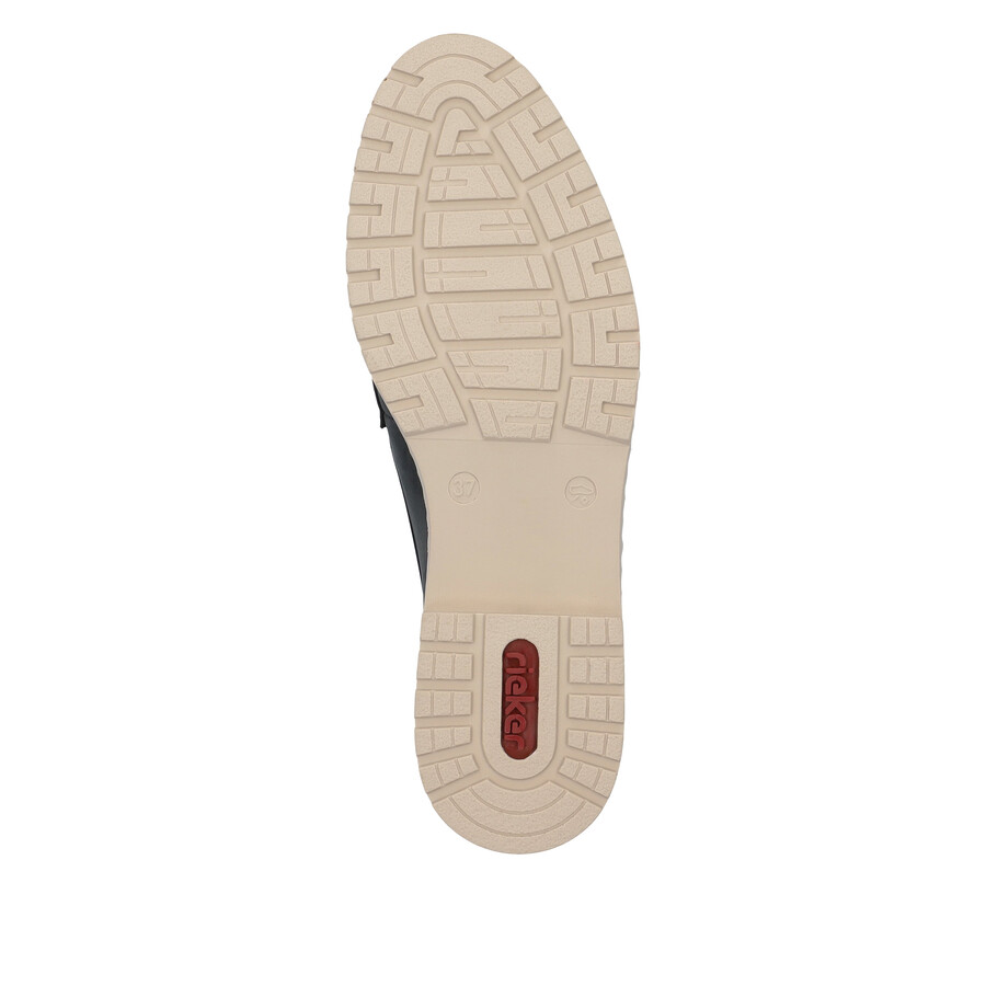 blaue elastische damenschuhe rieker 51860-14
