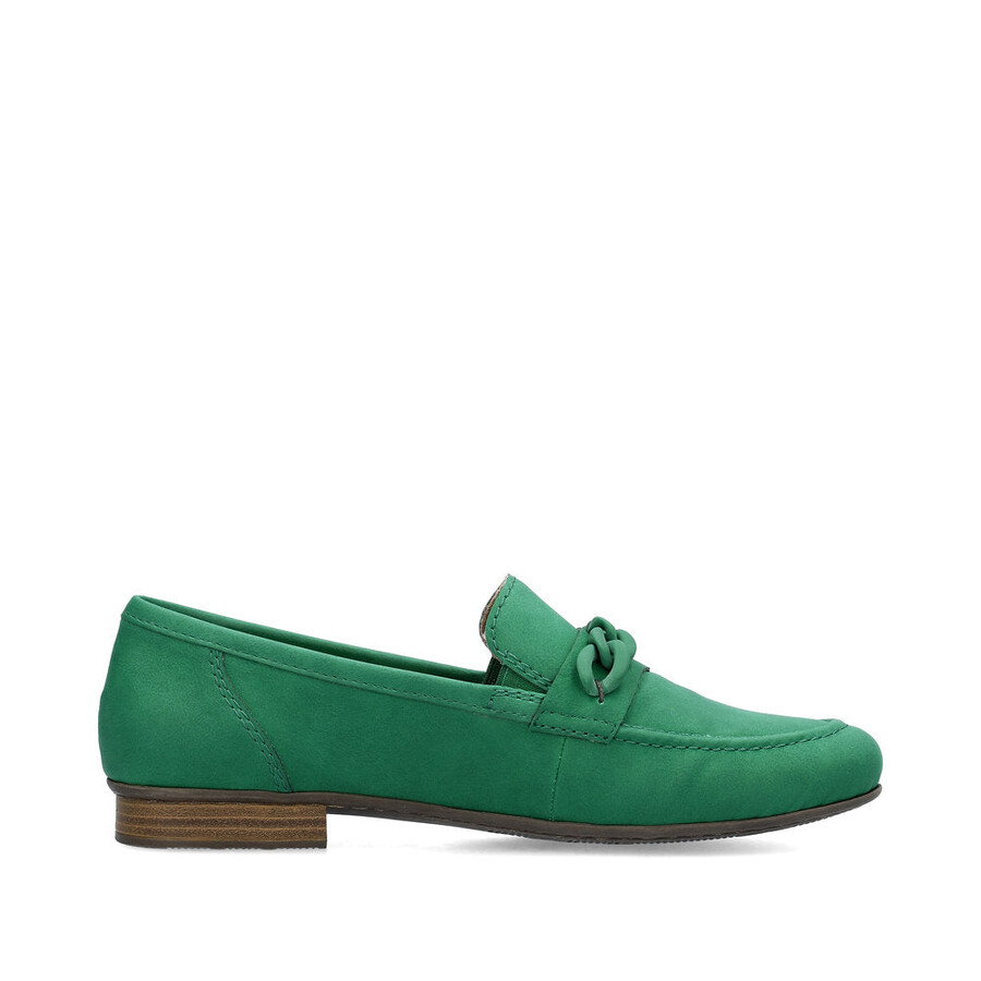grüne elastische damenschuhe rieker 51999-52