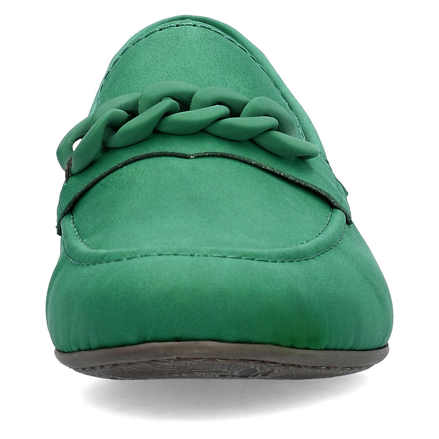 grüne elastische damenschuhe rieker 51999-52