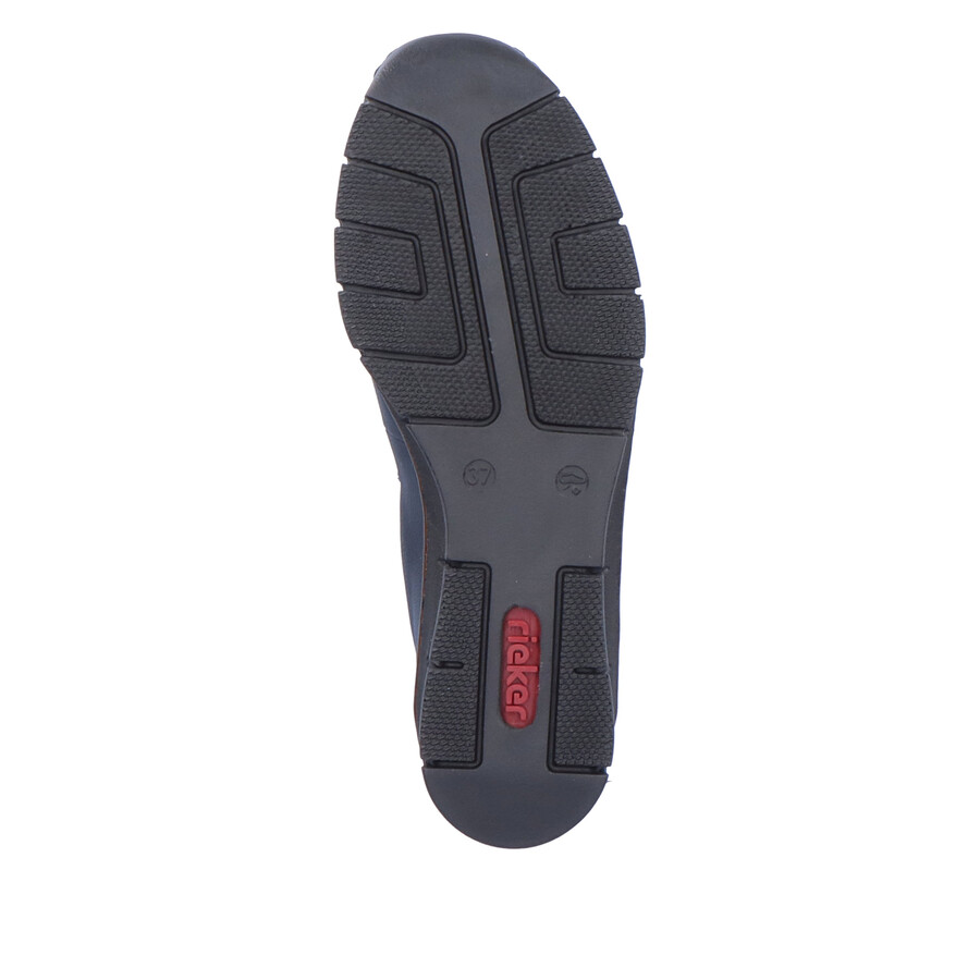 blaue elastische damenschuhe rieker 53751-14