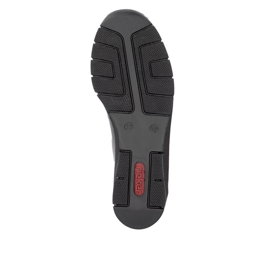 rote elastische damenschuhe rieker 53751-35