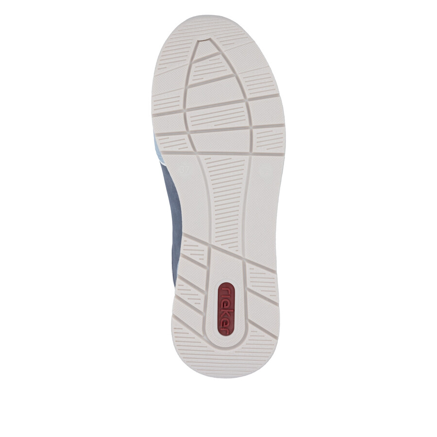 blaue elastische damenschuhe rieker 58962-10