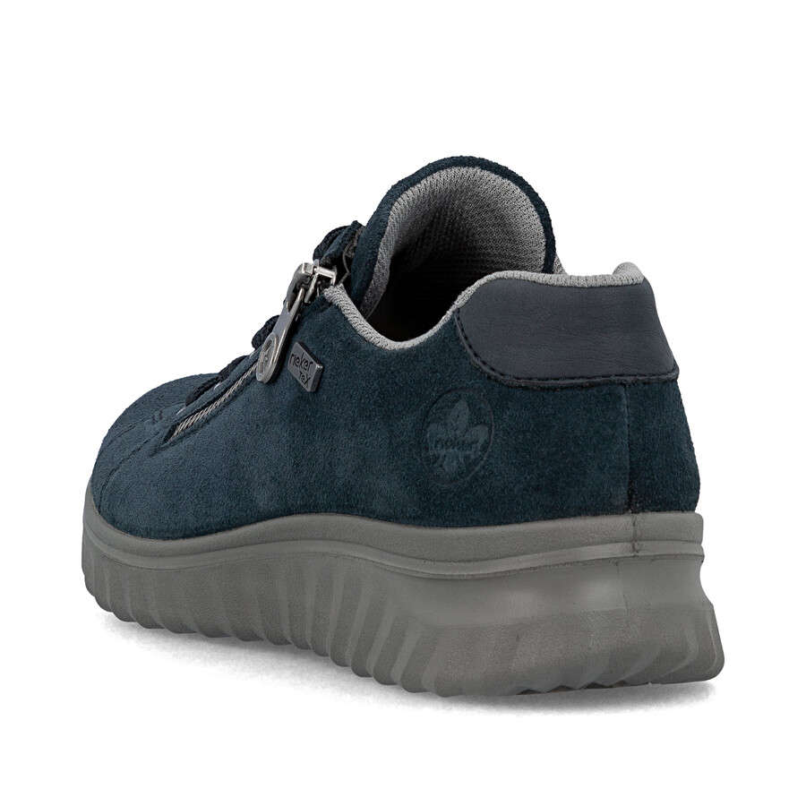 blaue damenschuhe mit reißverschluss rieker 59000-14