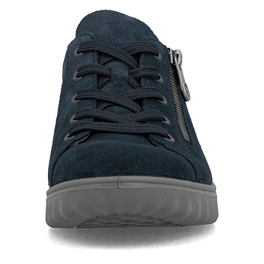 blaue damenschuhe mit reißverschluss rieker 59000-14