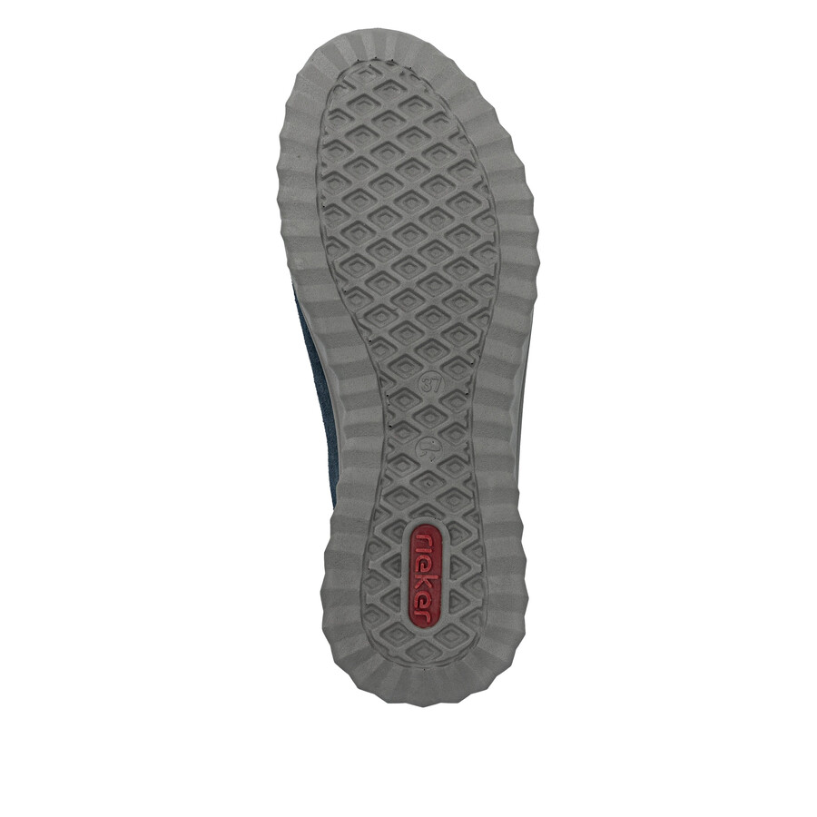 blaue damenschuhe mit reißverschluss rieker 59000-14