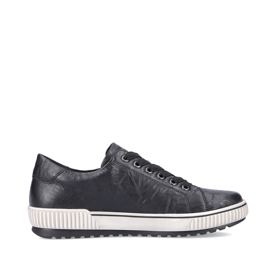 schwarze damenschuhe mit reißverschluss remonte d0700-00