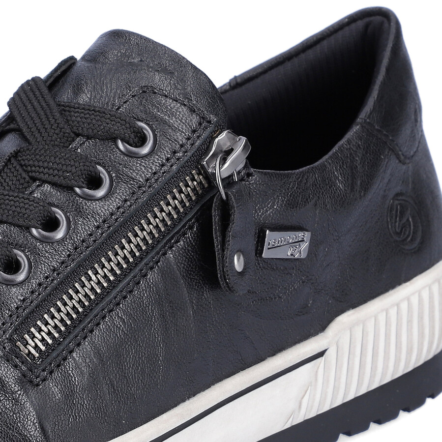 schwarze damenschuhe mit reißverschluss remonte d0700-00
