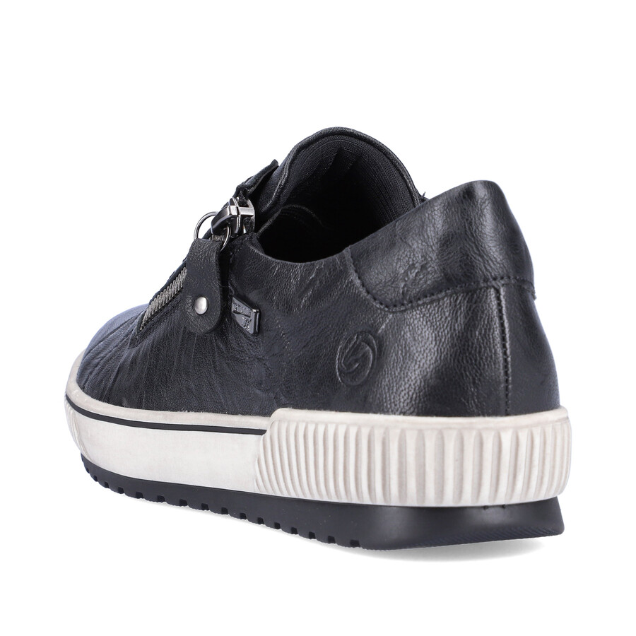schwarze damenschuhe mit reißverschluss remonte d0700-00