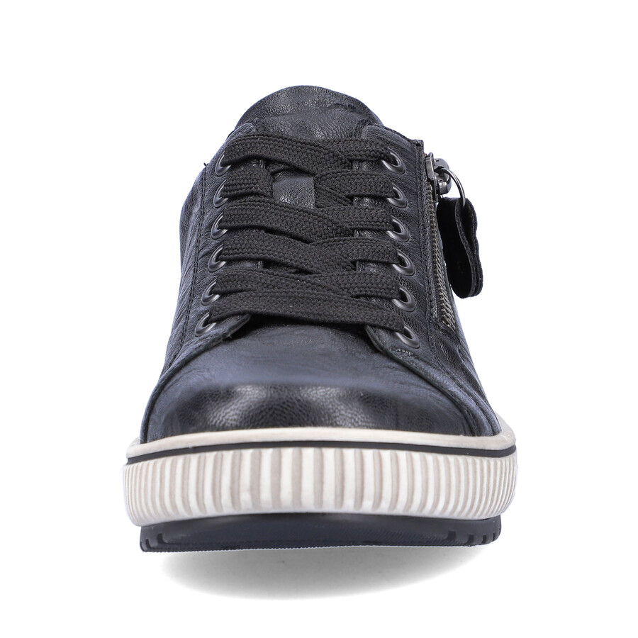 schwarze damenschuhe mit reißverschluss remonte d0700-00