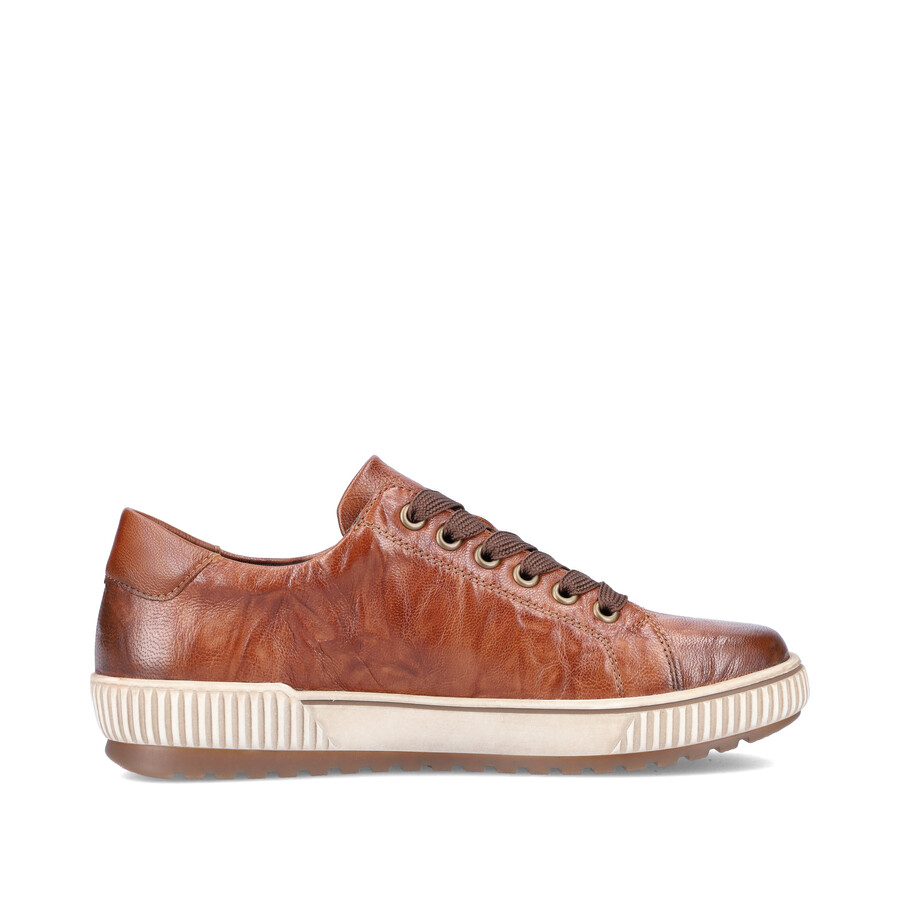 braune damenschuhe mit reißverschluss remonte d0700-22