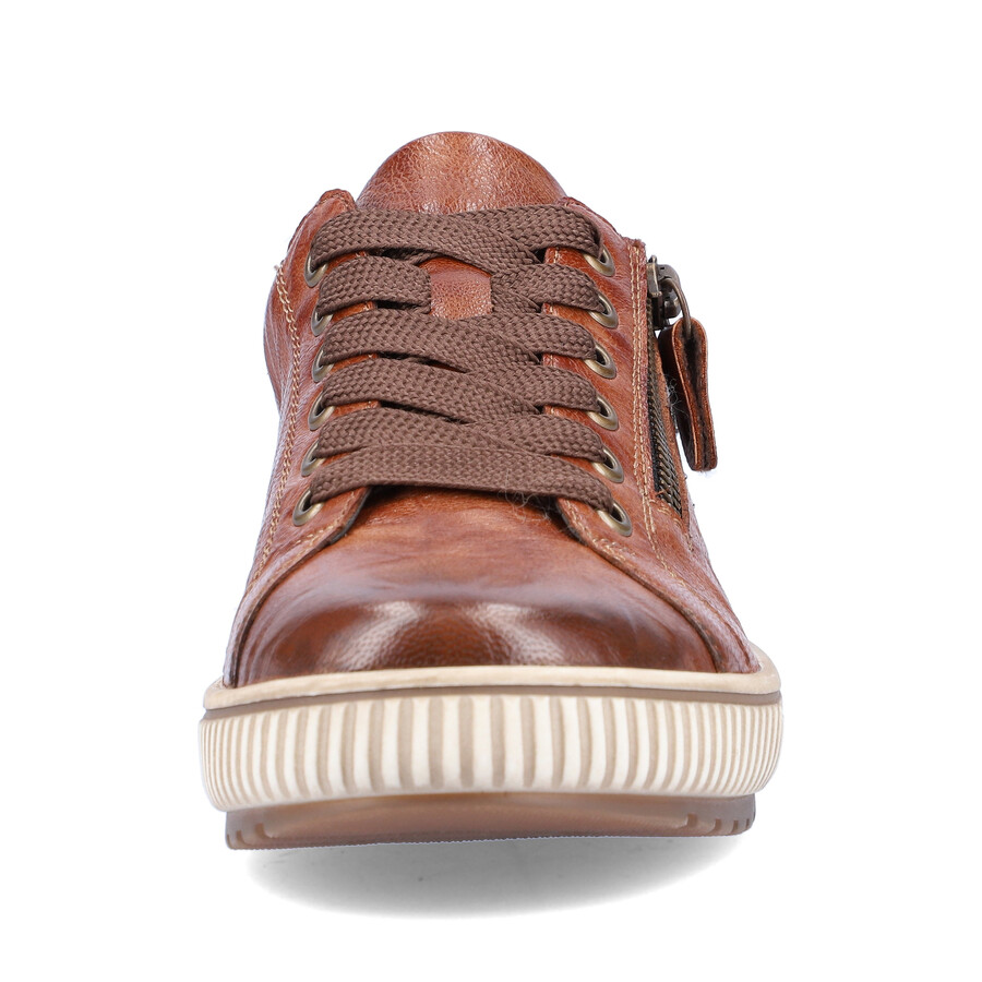 braune damenschuhe mit reißverschluss remonte d0700-22