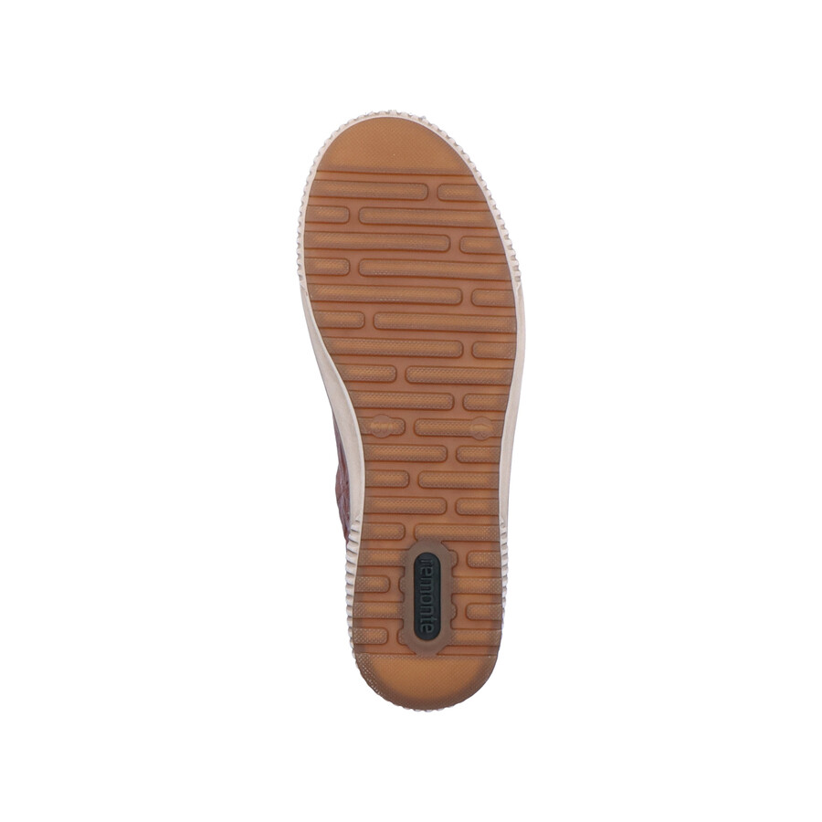 braune damenschuhe mit reißverschluss remonte d0700-22
