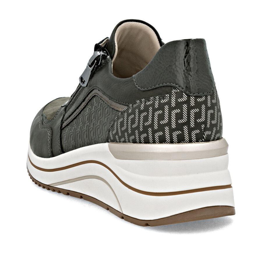 grüne damen-sneaker mit reißverschluss remonte d0t16-54