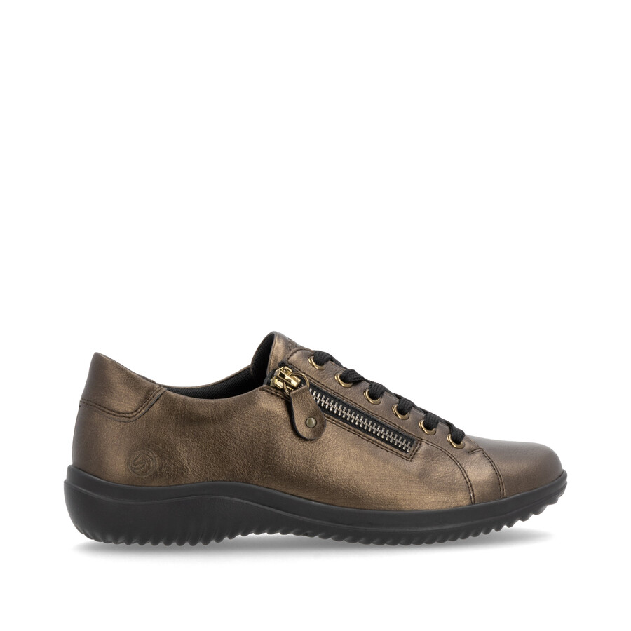 braune damenschuhe mit reißverschluss remonte d1e03-25