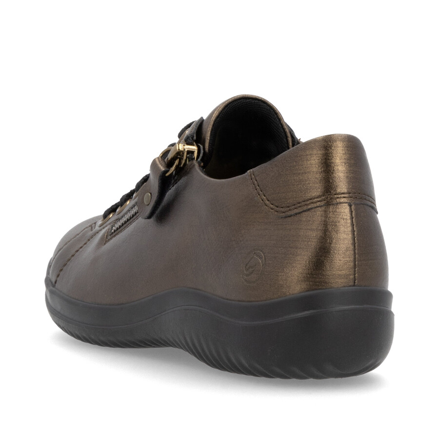 braune damenschuhe mit reißverschluss remonte d1e03-25