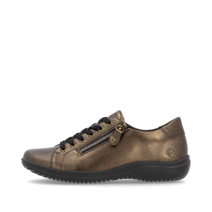 braune damenschuhe mit reißverschluss remonte d1e03-25