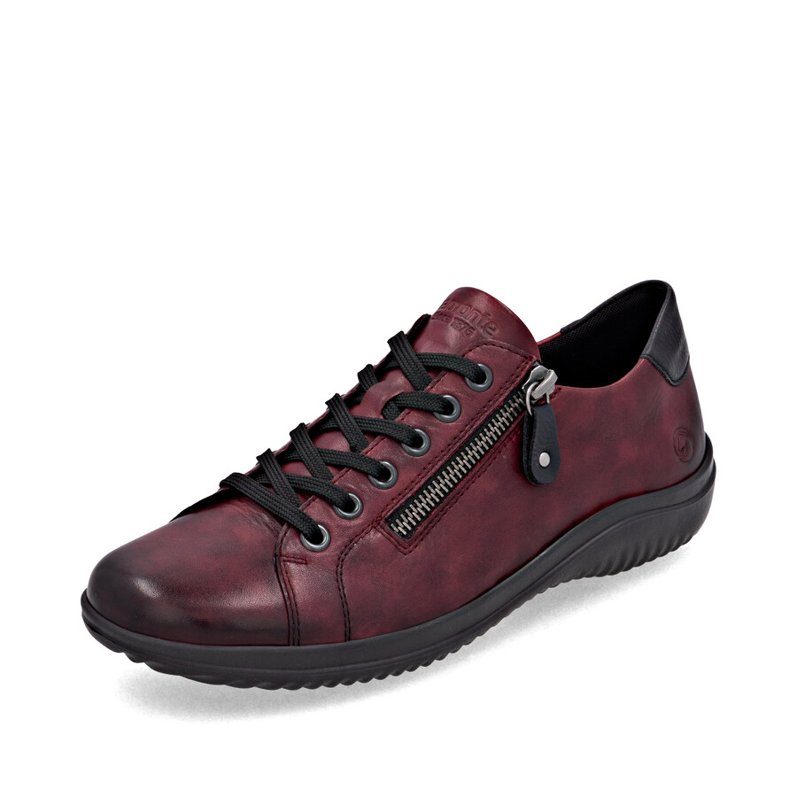 rote damenschuhe mit reißverschluss remonte d1e03-35