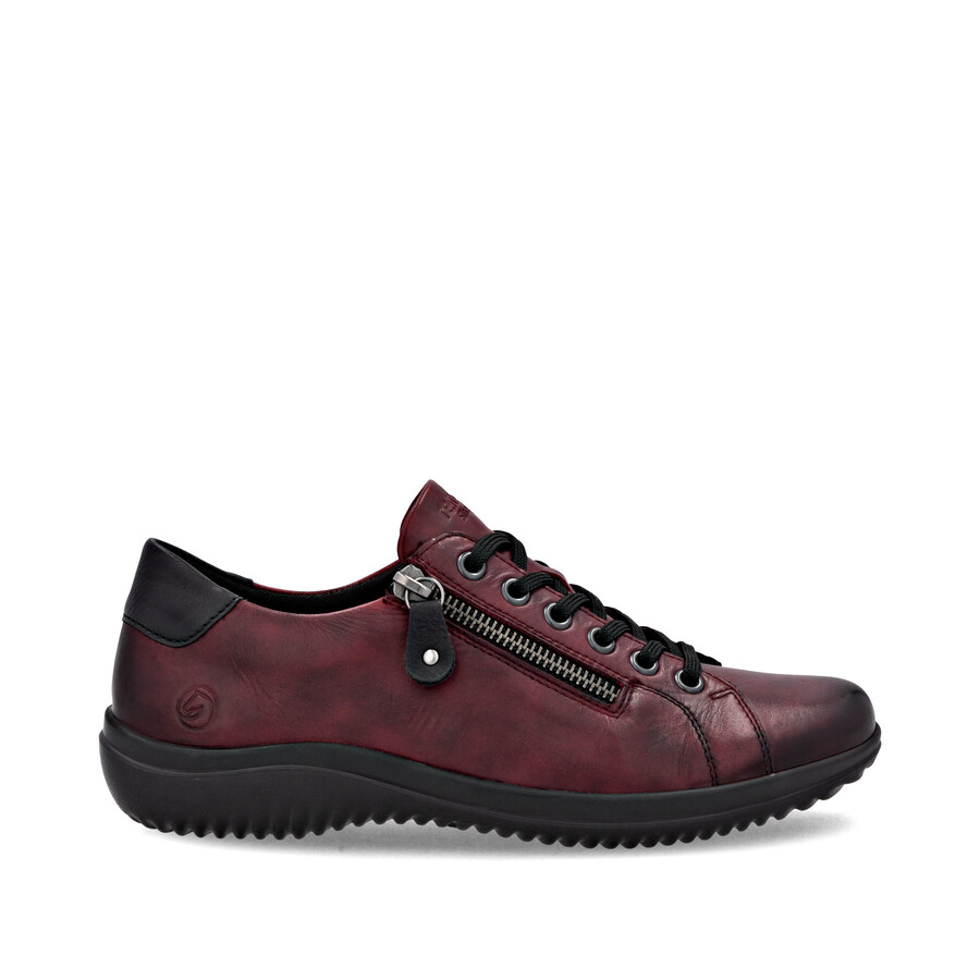 rote damenschuhe mit reißverschluss remonte d1e03-35