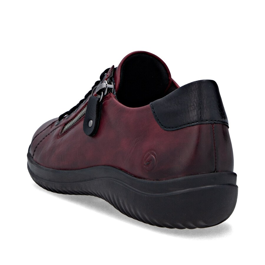 rote damenschuhe mit reißverschluss remonte d1e03-35