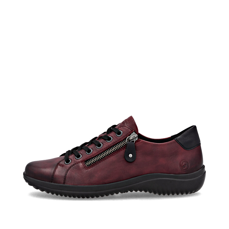 rote damenschuhe mit reißverschluss remonte d1e03-35