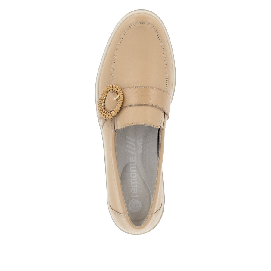 braune elastische damenschuhe remonte d1h00-20