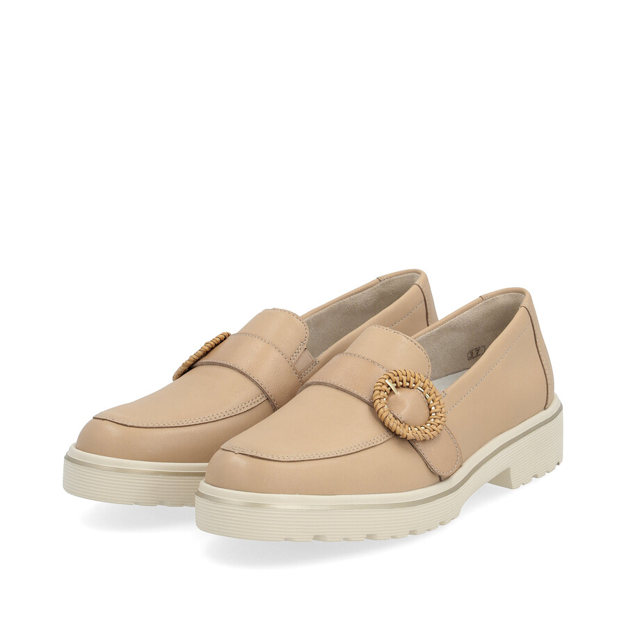 braune elastische damenschuhe remonte d1h00-20