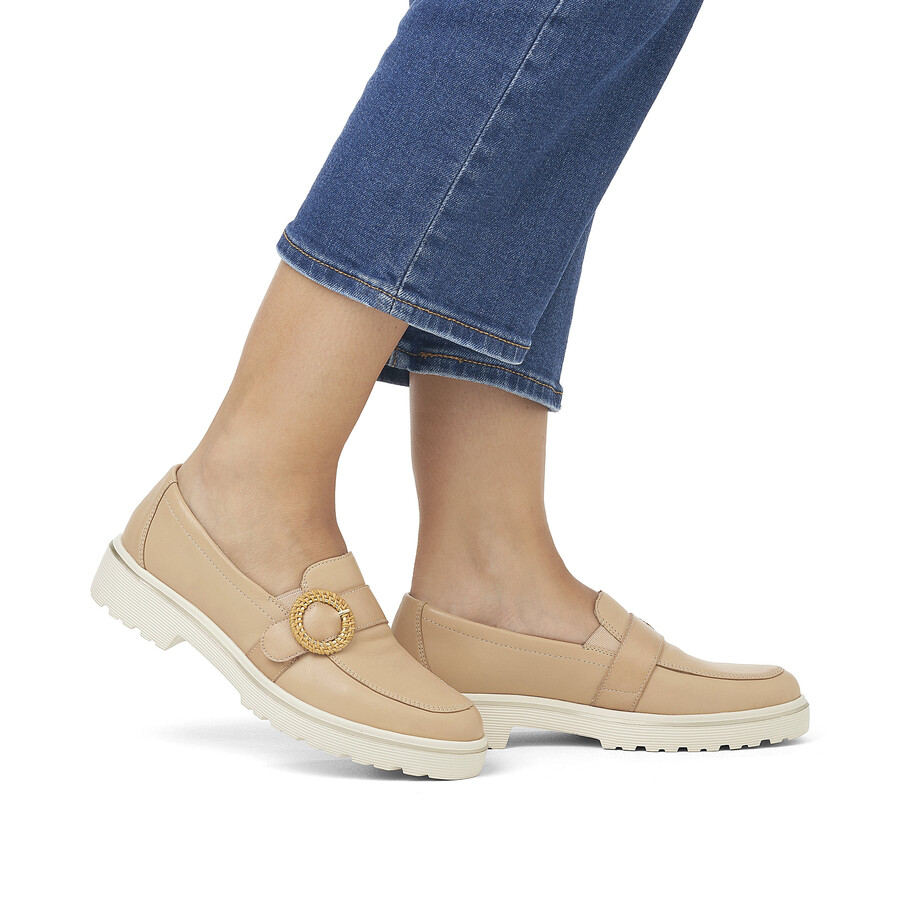 braune elastische damenschuhe remonte d1h00-20