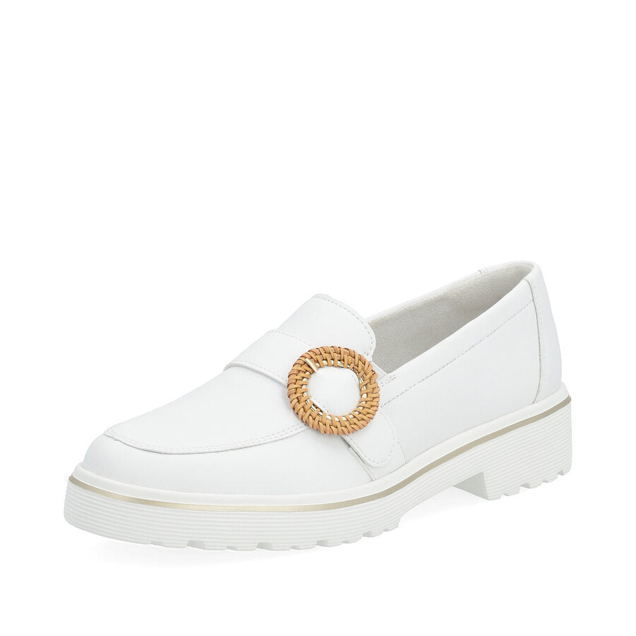weiße elastische damenschuhe remonte d1h00-80