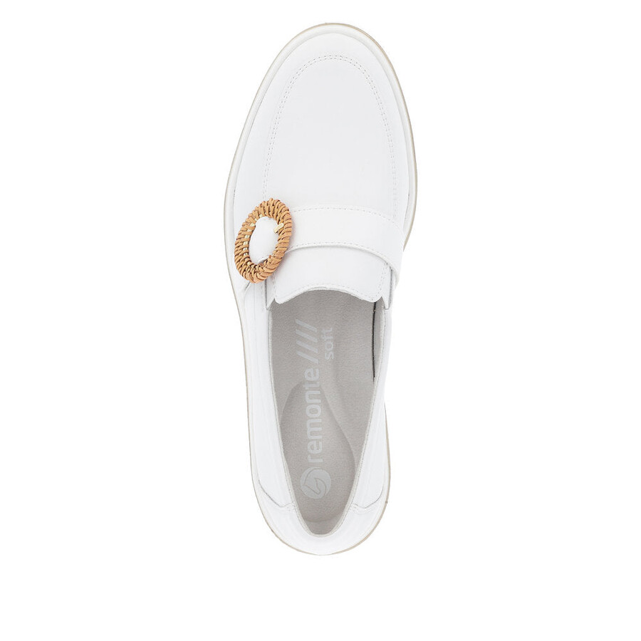 weiße elastische damenschuhe remonte d1h00-80