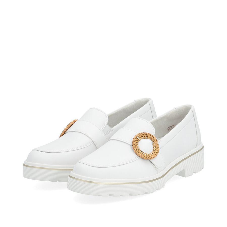 weiße elastische damenschuhe remonte d1h00-80