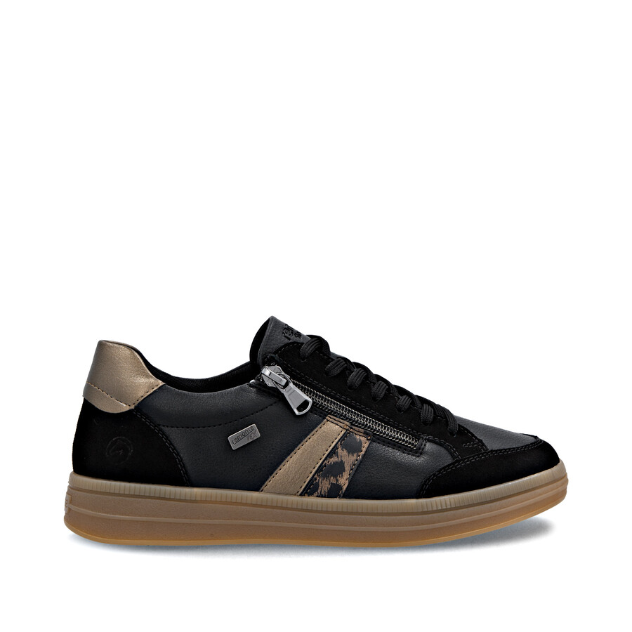 schwarze damenschuhe mit reißverschluss remonte d2c04-03