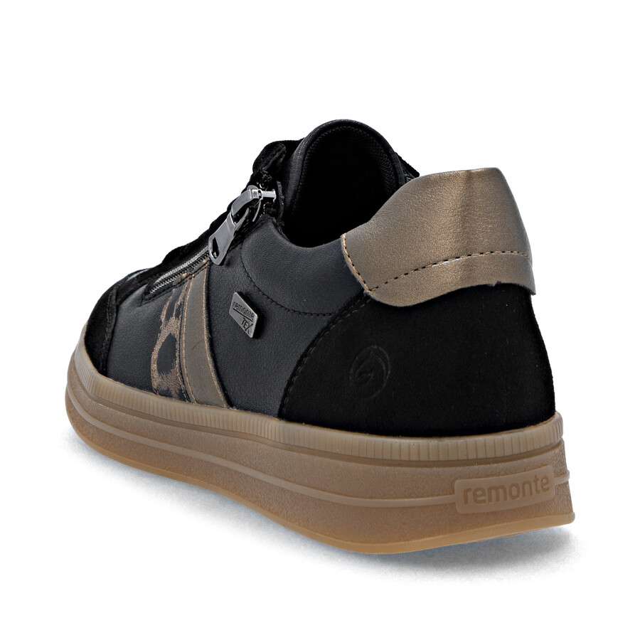 schwarze damenschuhe mit reißverschluss remonte d2c04-03