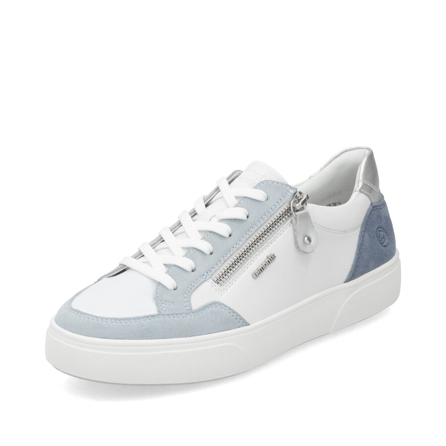 weiße damenschuhe mit reißverschluss remonte d2j01-80