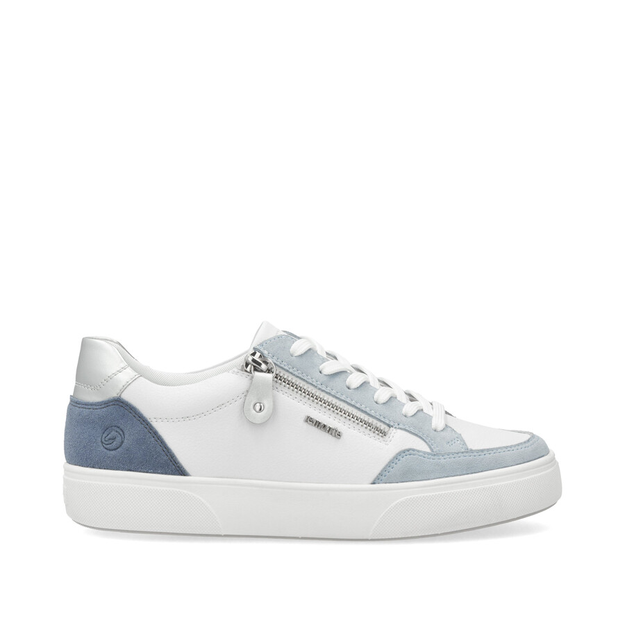 weiße damenschuhe mit reißverschluss remonte d2j01-80