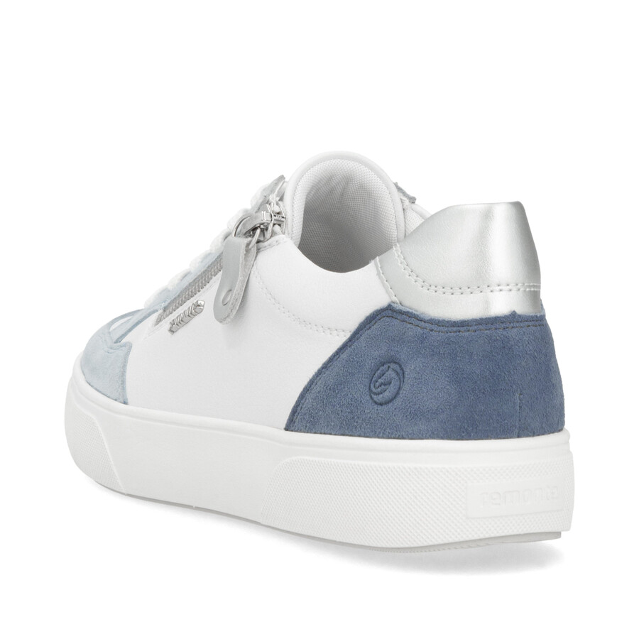 weiße damenschuhe mit reißverschluss remonte d2j01-80