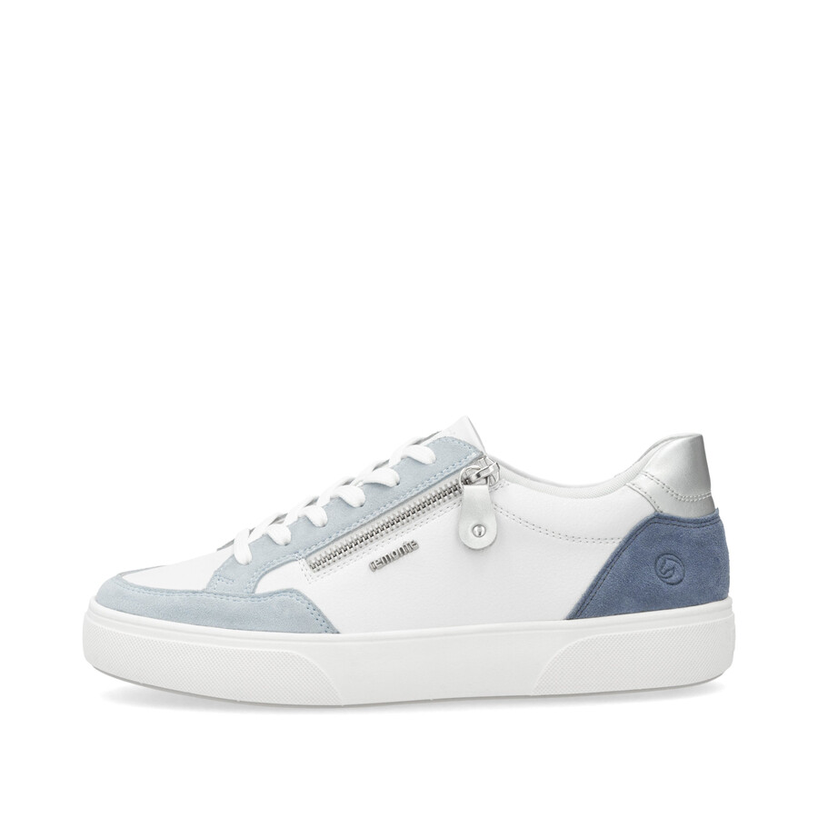 weiße damenschuhe mit reißverschluss remonte d2j01-80