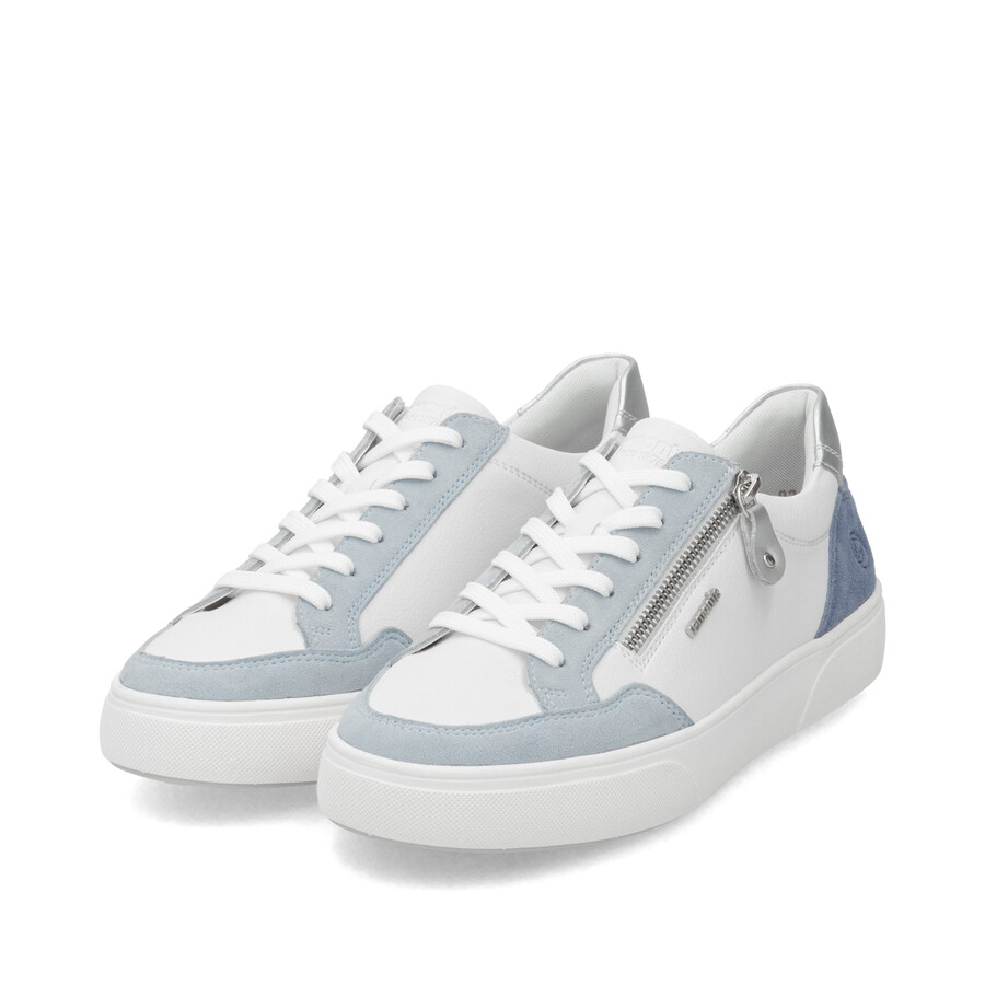 weiße damenschuhe mit reißverschluss remonte d2j01-80
