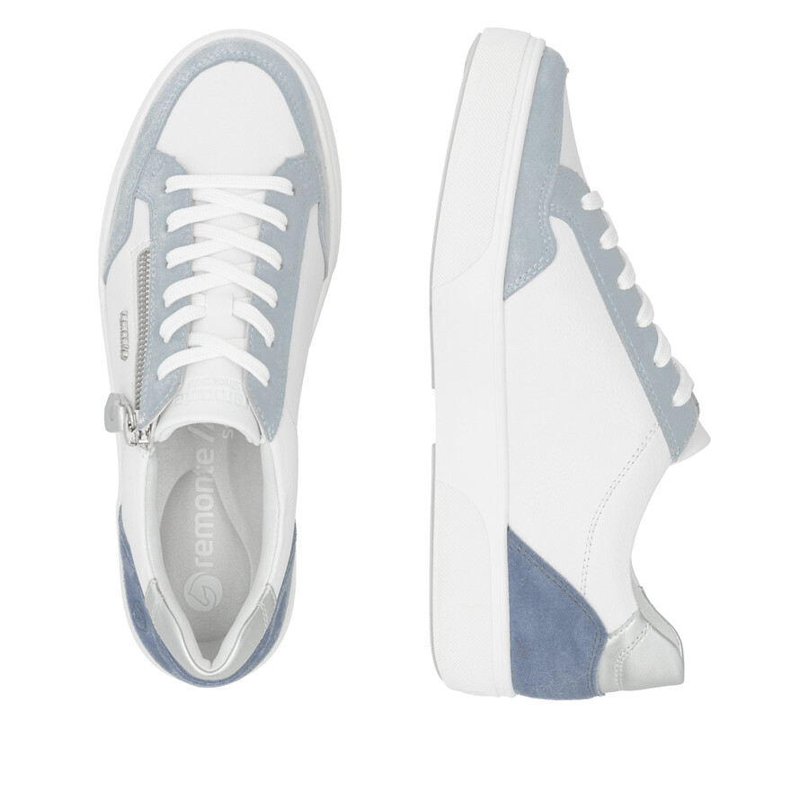 weiße damenschuhe mit reißverschluss remonte d2j01-80
