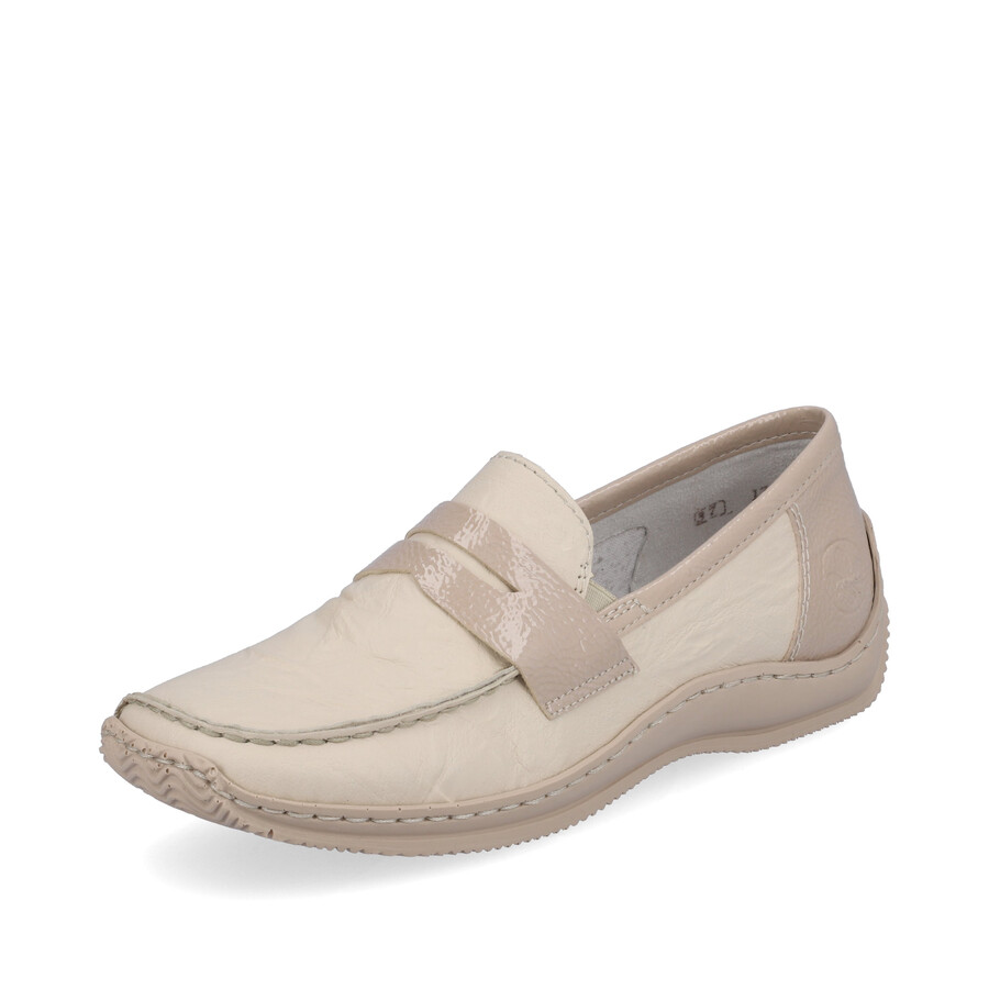 beige slipper für damen rieker l1752-60