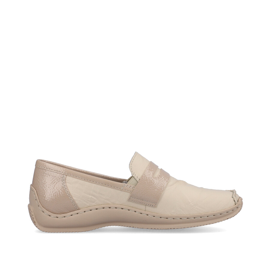 beige slipper für damen rieker l1752-60