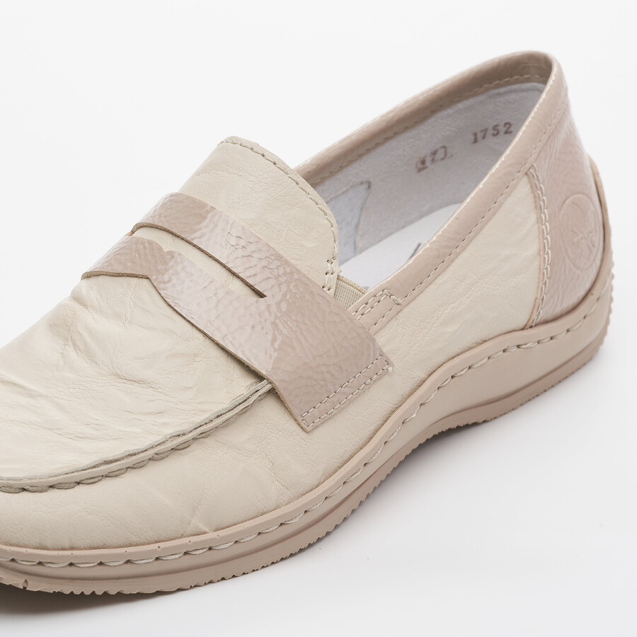 beige slipper für damen rieker l1752-60
