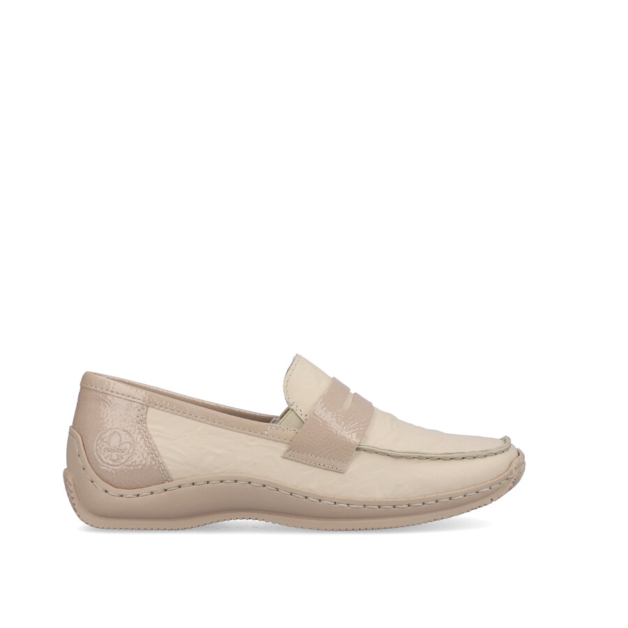 beige slipper für damen rieker l1752-60