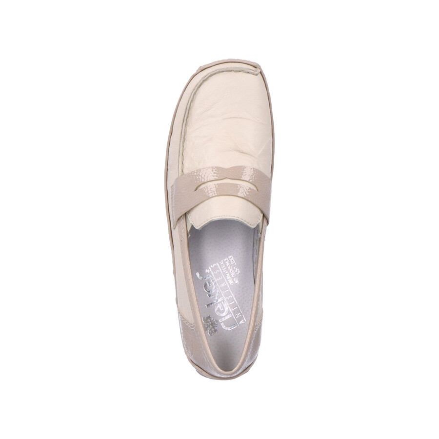 beige slipper für damen rieker l1752-60