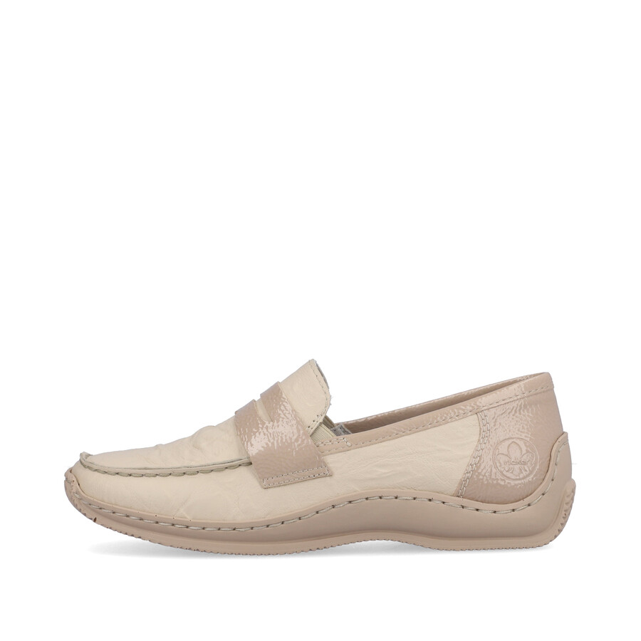 beige slipper für damen rieker l1752-60