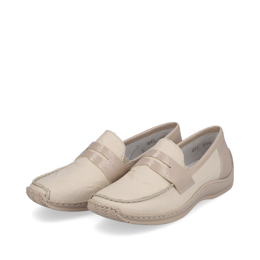 beige slipper für damen rieker l1752-60