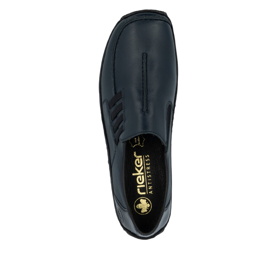 blaue elastische damenschuhe rieker l1777-14
