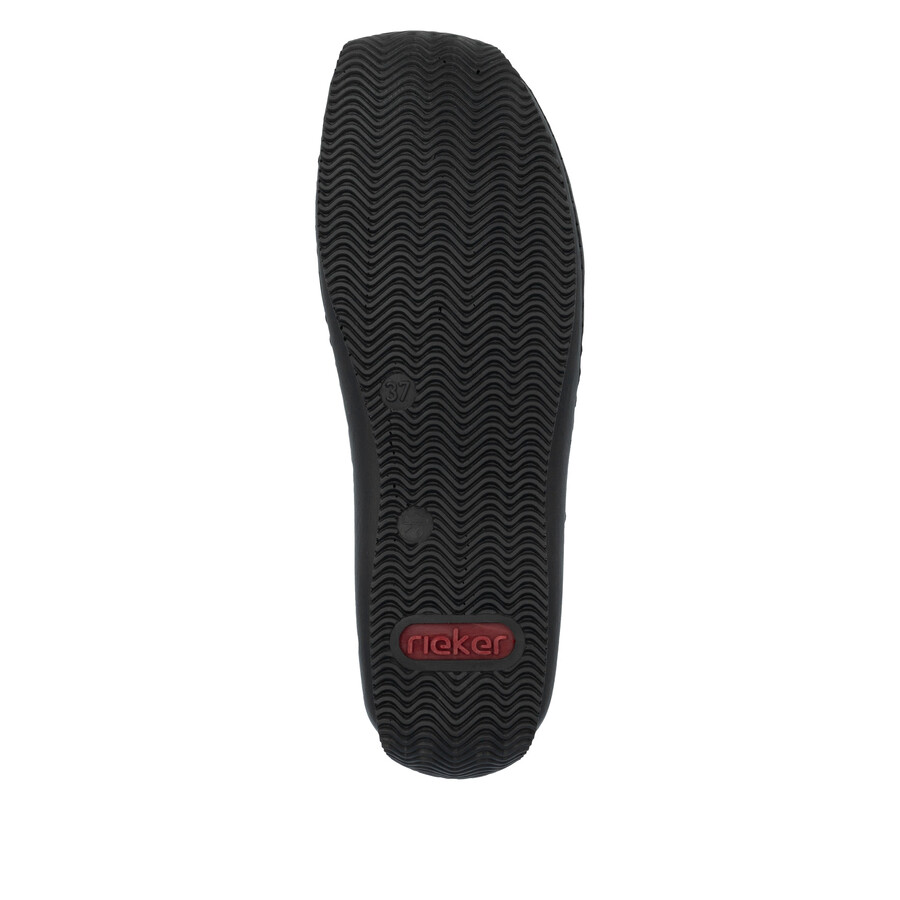 blaue elastische damenschuhe rieker l1777-14