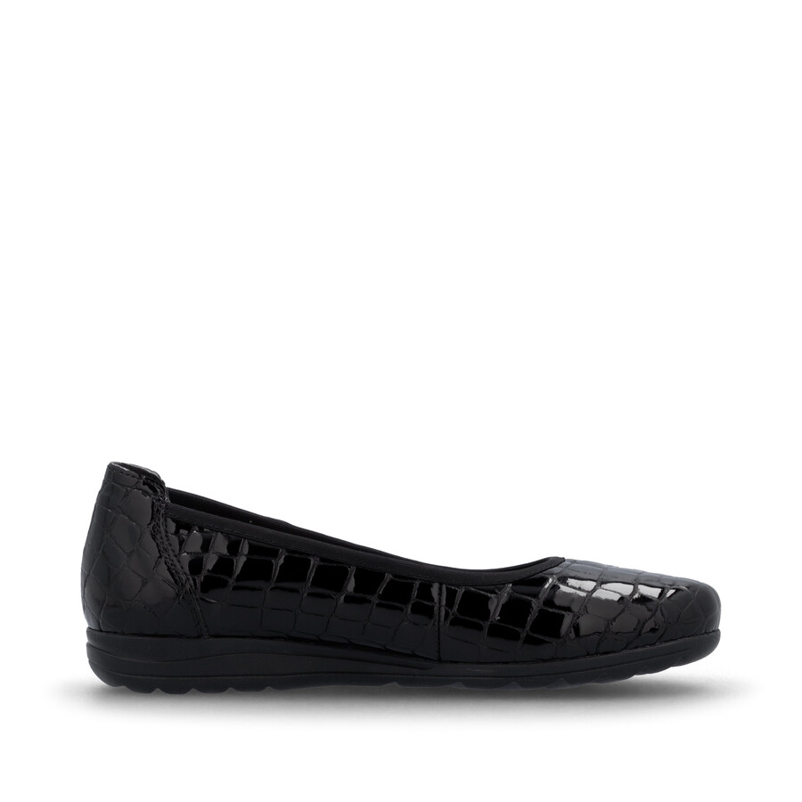 schwarze slipper für damen rieker l9350-01