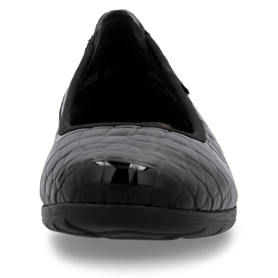 schwarze slipper für damen rieker l9350-01