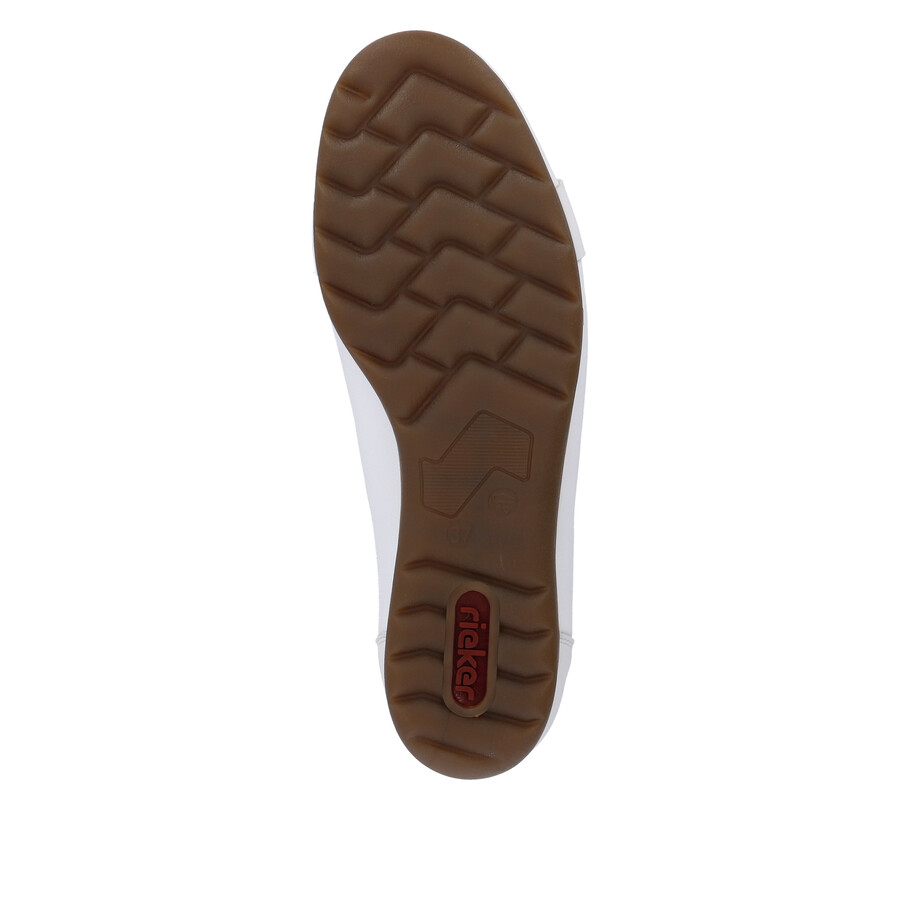 weiße slipper für damen rieker l9360-80
